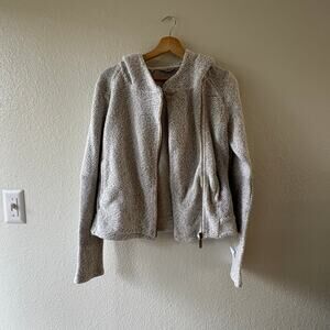 Cozycore Textured Knit Asymmetric Zipper Hoodie Laid back Minimalist Aesthetic